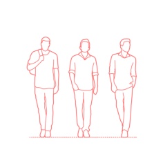 Humans Walking Male Front Laser Cut Svg File, Free Vectors File